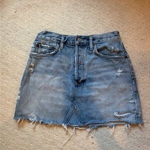 Agolde Jean Mini Skirt